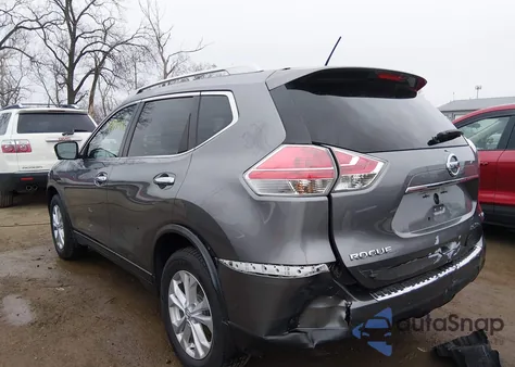 2015 Nissan Rogue Sv from USA, damaged, VIN KNMAT2MV4FP585968